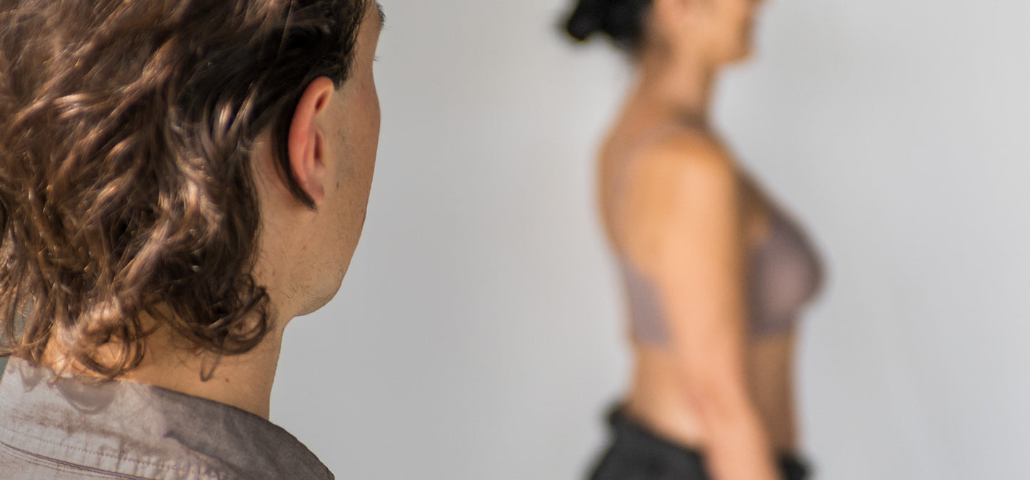 Matthew Doolin views side profile of female patient