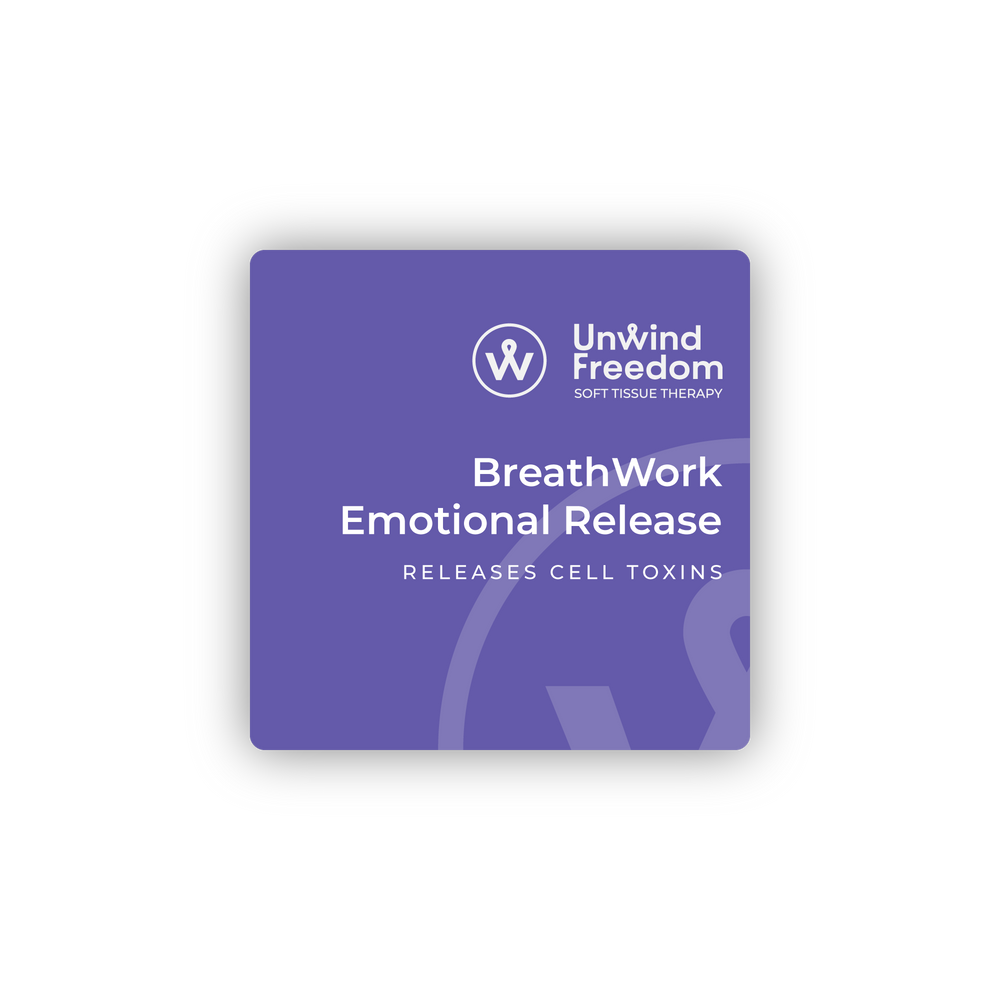 Breathwork Emotional Release text in lavender purple box